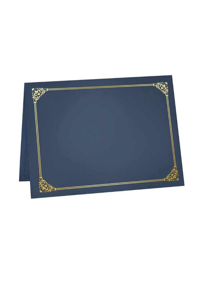 Kalon A5 Blue Certificate Holders Premium Diploma Presentation Folder Document Cover - Image 1